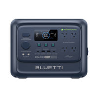 BLUETTI Elite 100 V2 dark blue portable power station, 1800W, 1024Wh, bio-based plastics.