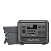 BLUETTI Elite 100 V2 portable power station with solar panel