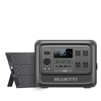 BLUETTI Elite 100 V2 portable power station with folded solar panel, 1800W 1024Wh