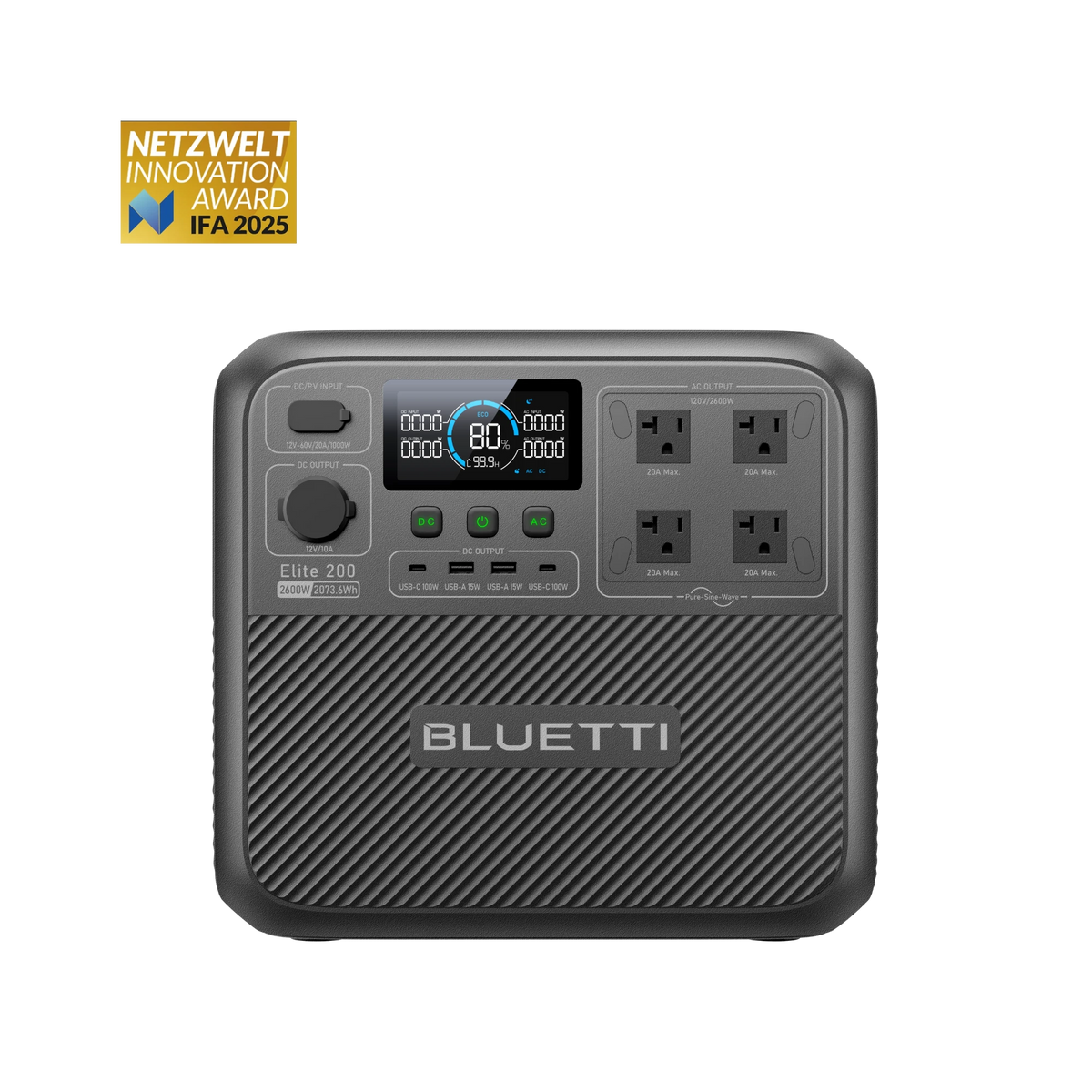 BLUETTI Elite 200 V2 Portable Power Station | 2,600W 2,073.6Wh