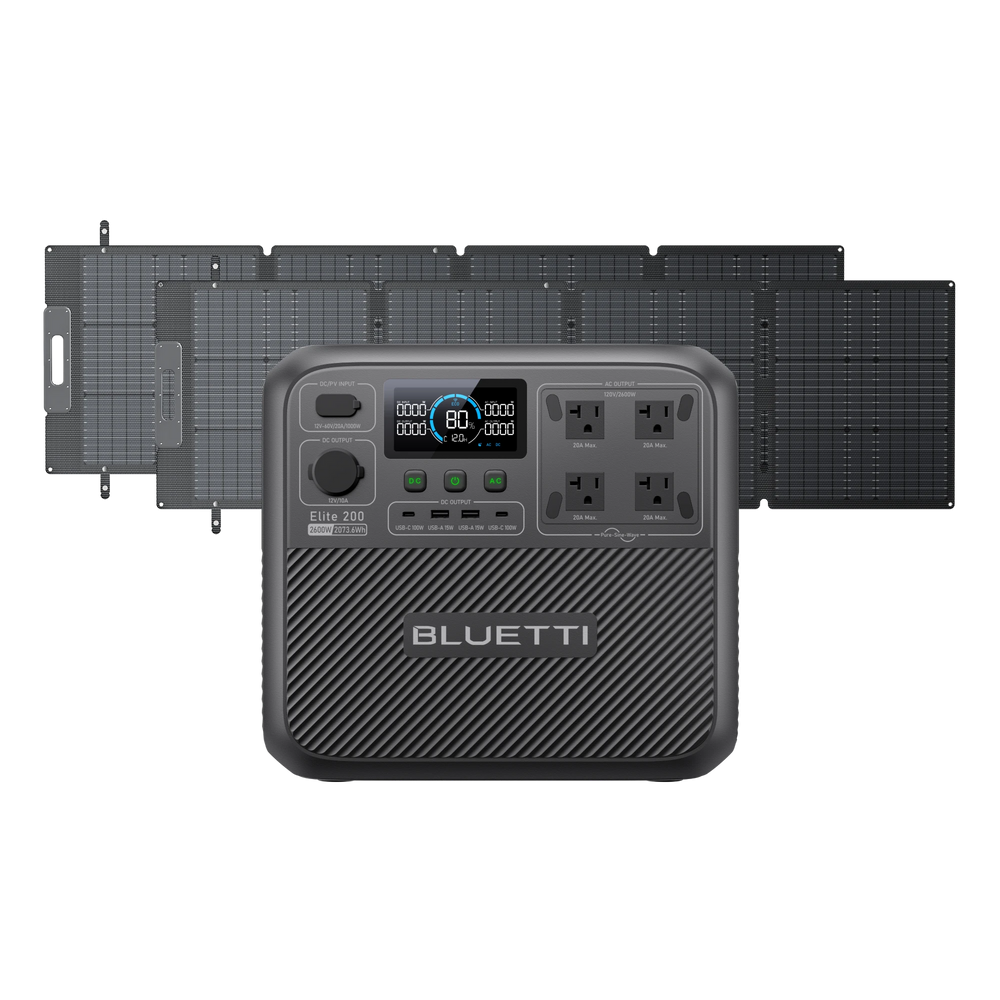 BLUETTI Elite 200 V2+2*200W Solar-A