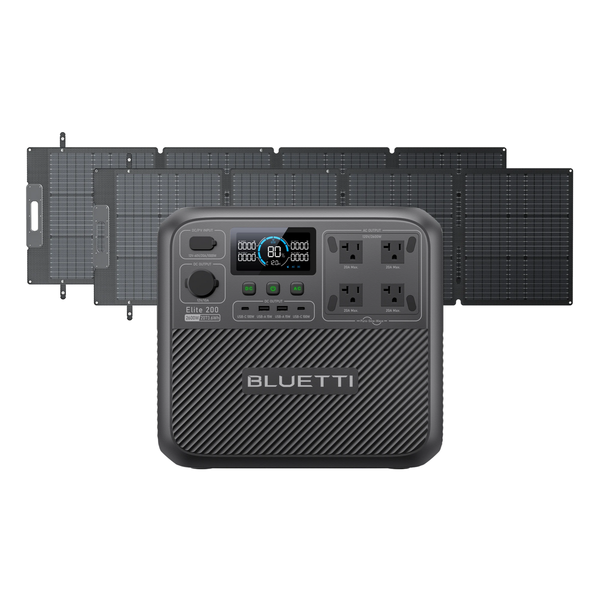 BLUETTI Elite 200 V2+2*200W Solar