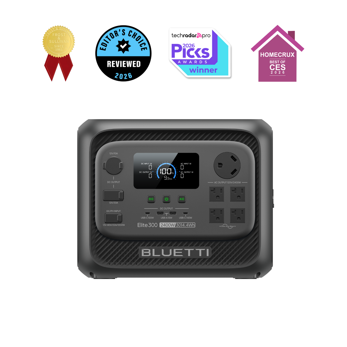 BLUETTI Elite 300 Portable Power Station | 2,400W, 3,014Wh