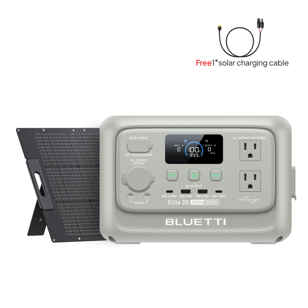 BLUETTI Elite 30 V2 Light Sand Grey +100W