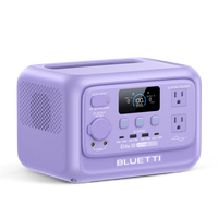 BLUETTI Elite 30 V2 portable power station in lavender, 600W AC, 288Wh, 140W USB-C.