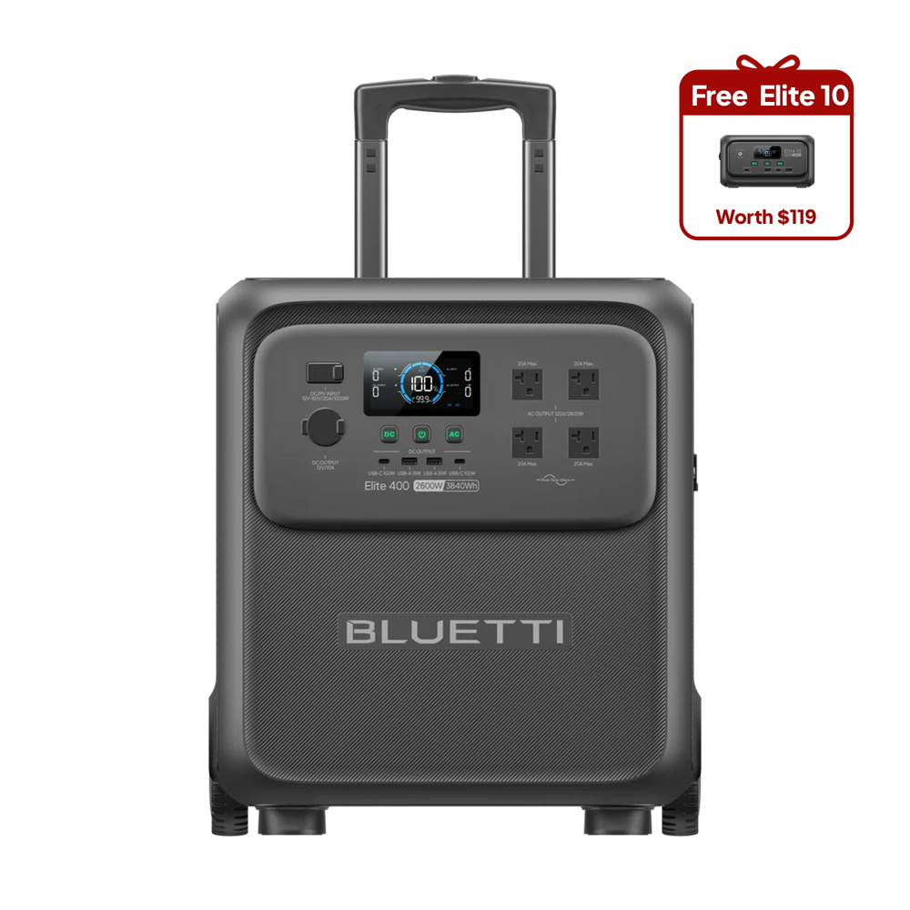 BLUETTI Elite 400 Portable Power Station | 3,840Wh, 2,600W