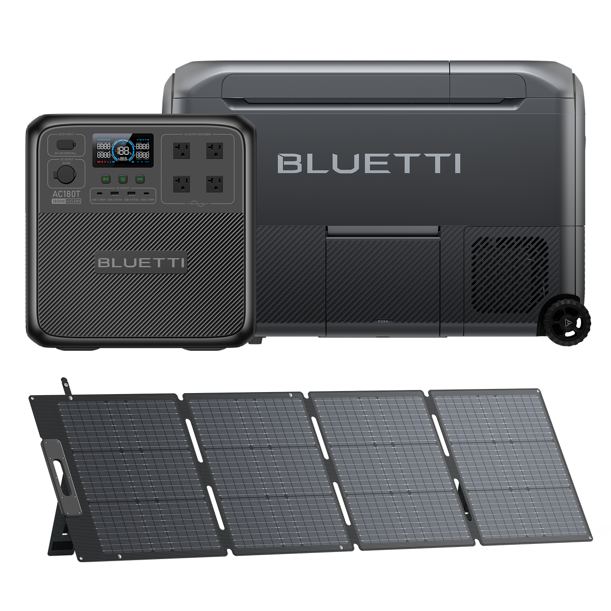 MultiCooler+AC180T+200W Solar | Portable Fridge