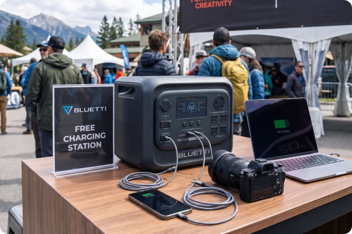 Free charging station