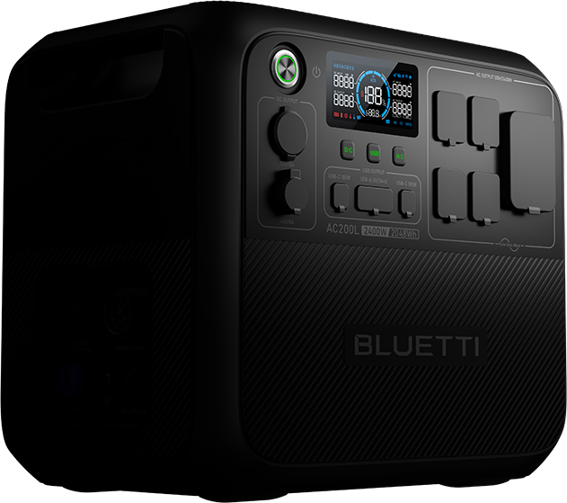 bluetti ac200l cigarette lighter output specs + Charger 2 AC200L + Charger 2 covering most loads in your RV or at home Bluetti AC200L Expandable Power Station