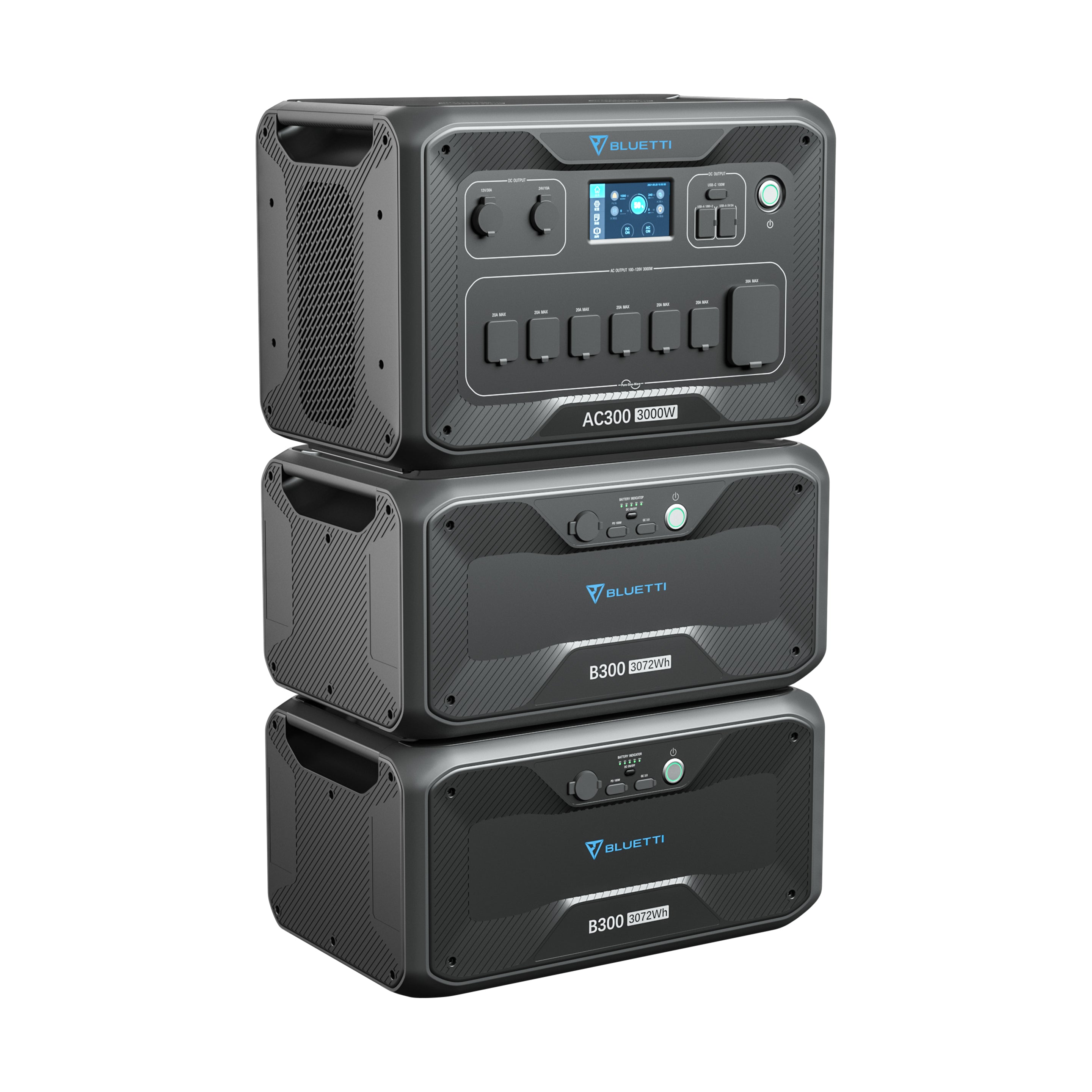 BLUETTI AC300 + 2*B300 | Home Battery Backup Grid-tied System