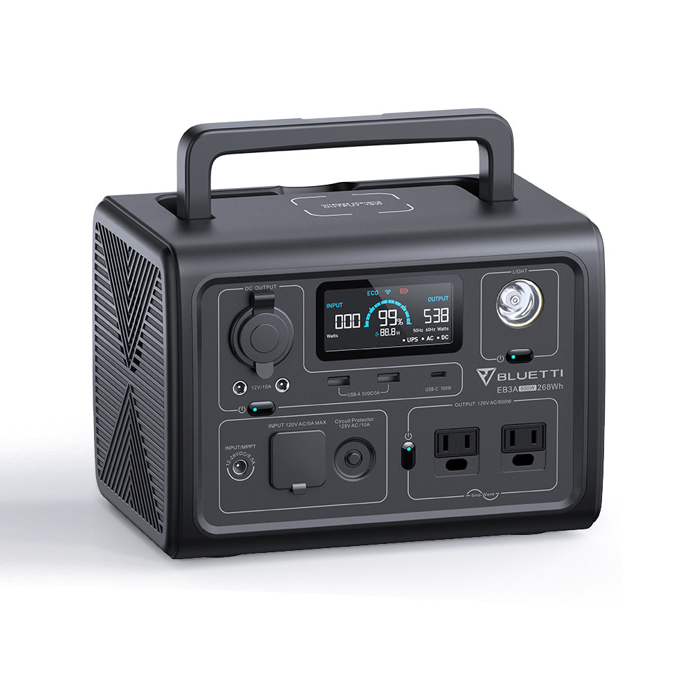 BLUETTI ポータブル電源 EB3A BLUETTI EB3A Portable Power Station For Camping | 600W 268Wh
