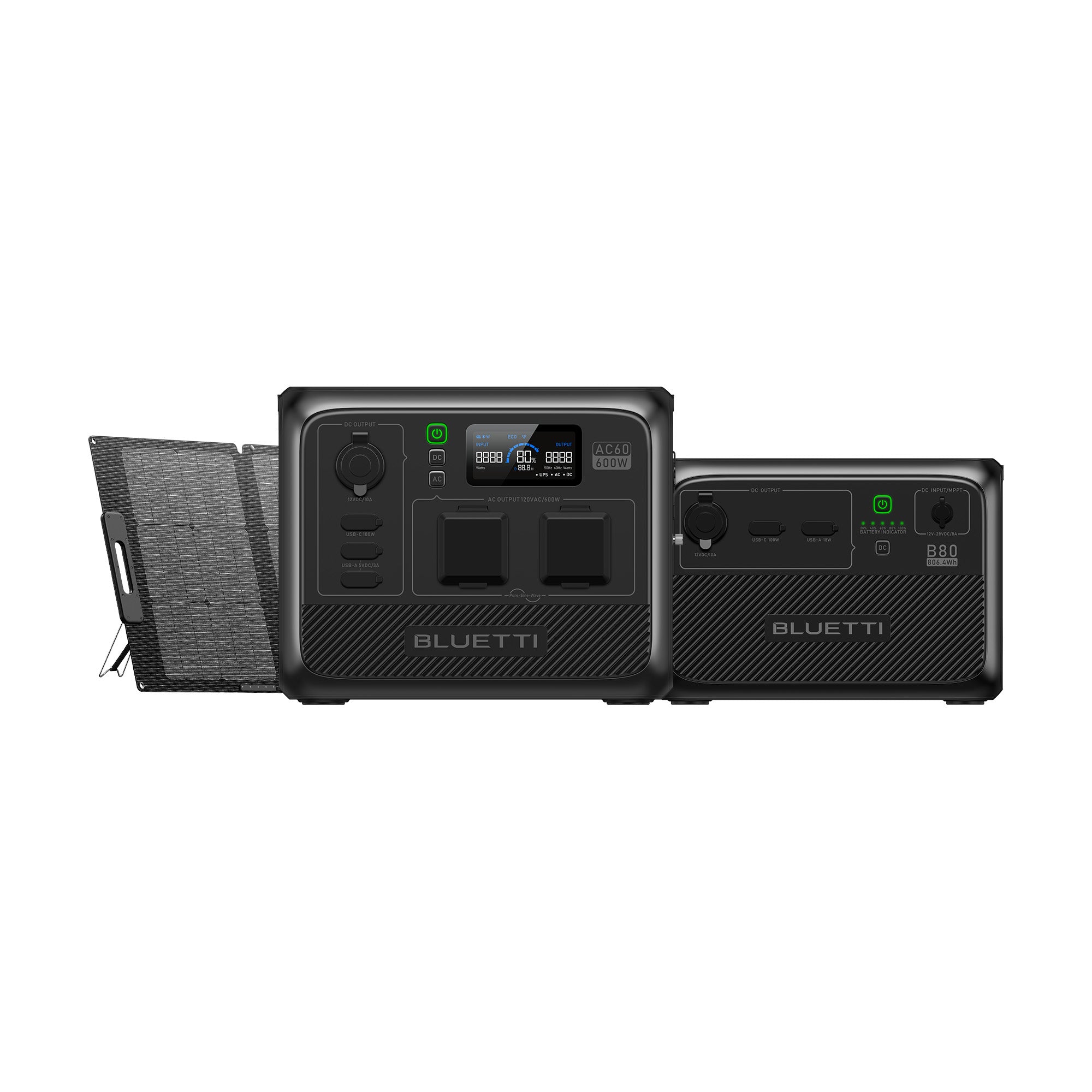 BLUETTI AC60 Portable Power Station For Camping| 600W 403Wh, 4