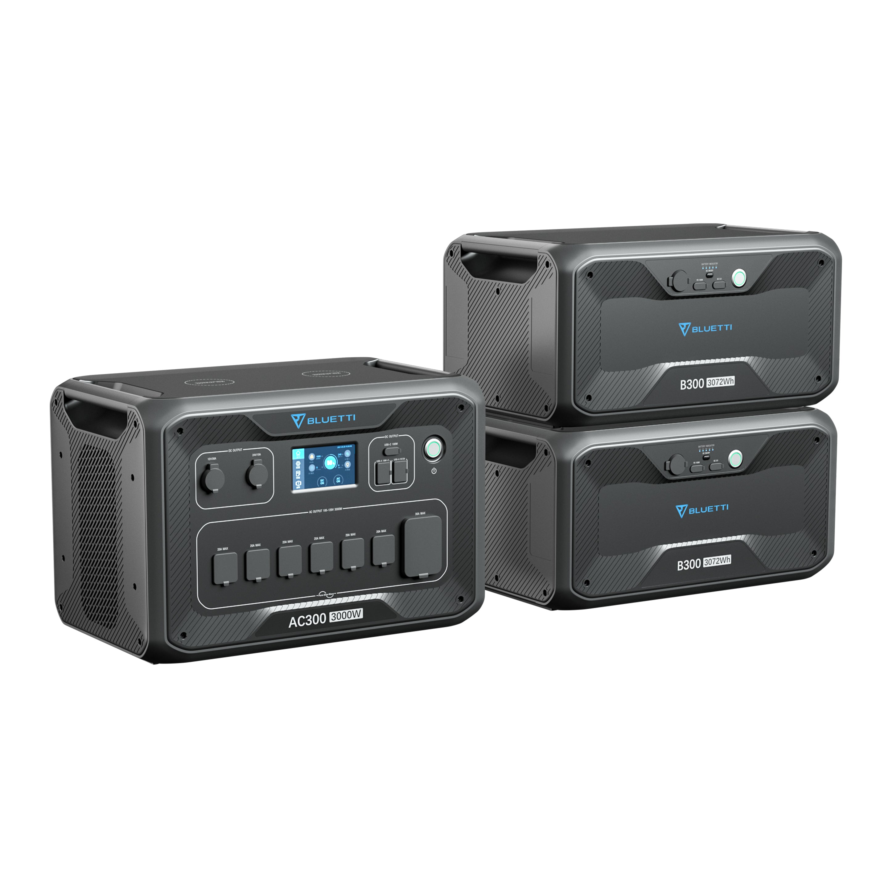 BLUETTI AC300 + 2*B300 | Home Battery Backup Grid-tied System
